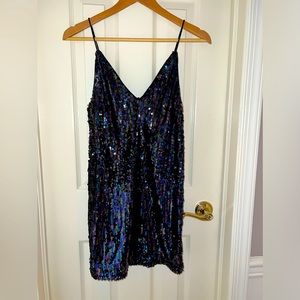 Aqua (Bloomingdales) sequin mini dress